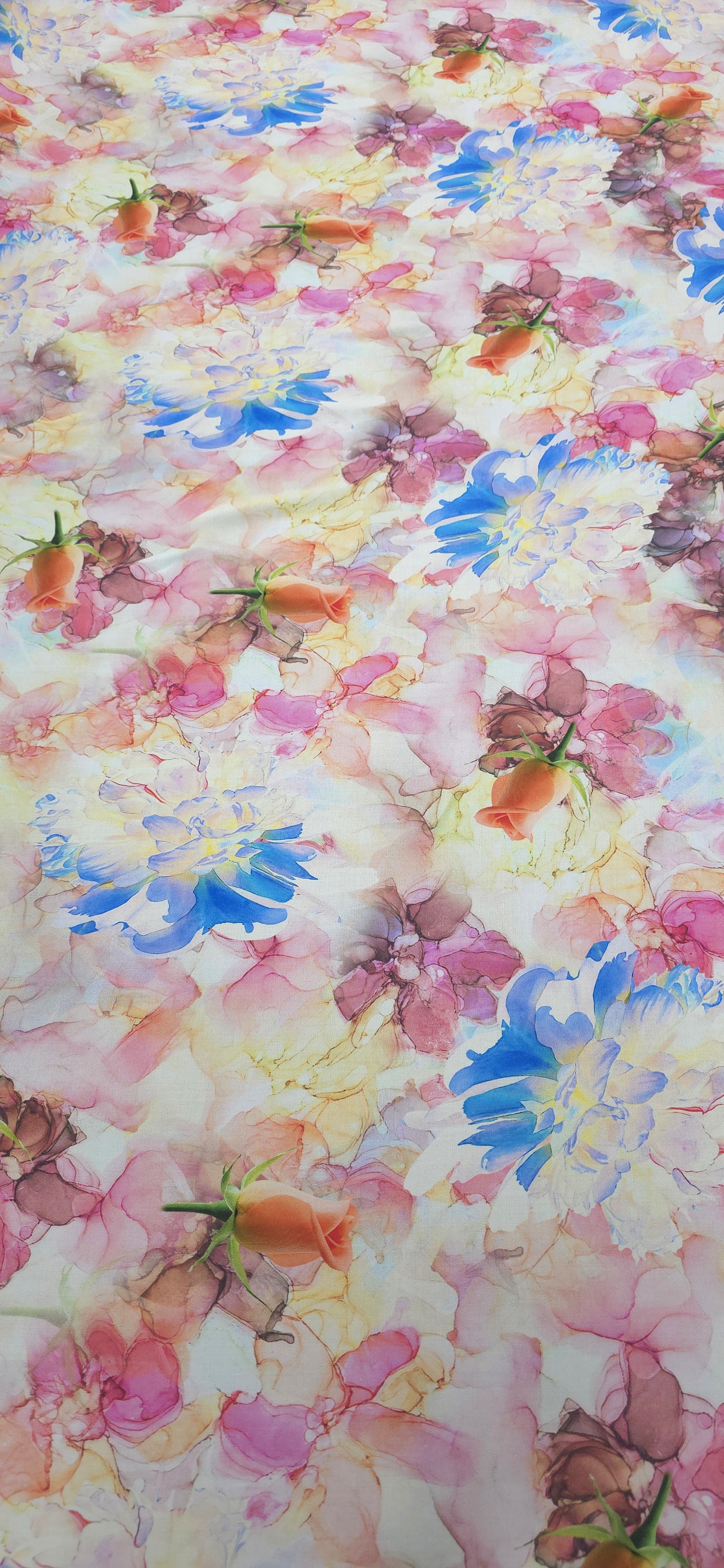 Stretch Rayon Floral Melody
