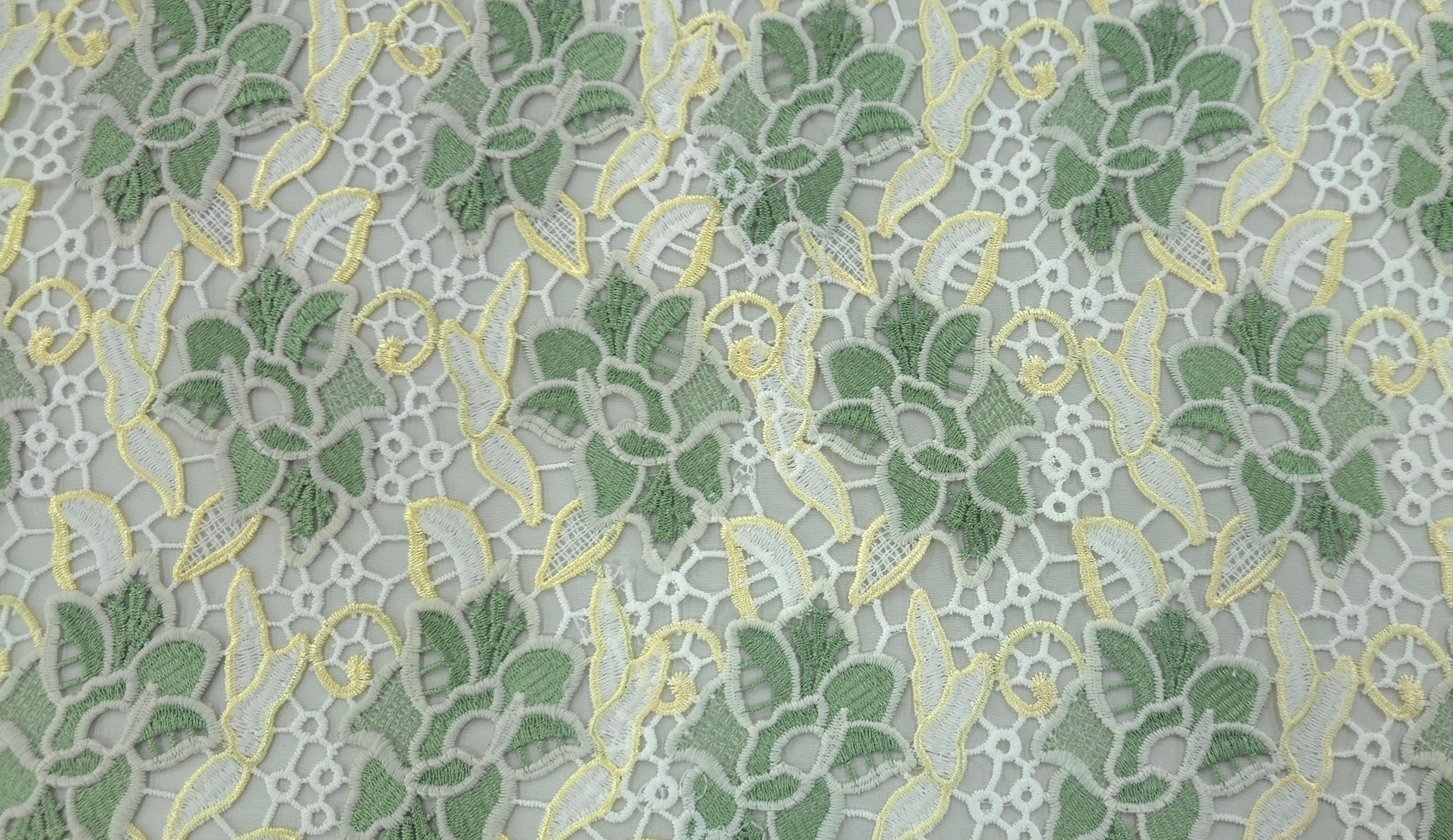Guipure Lace Sage Melody