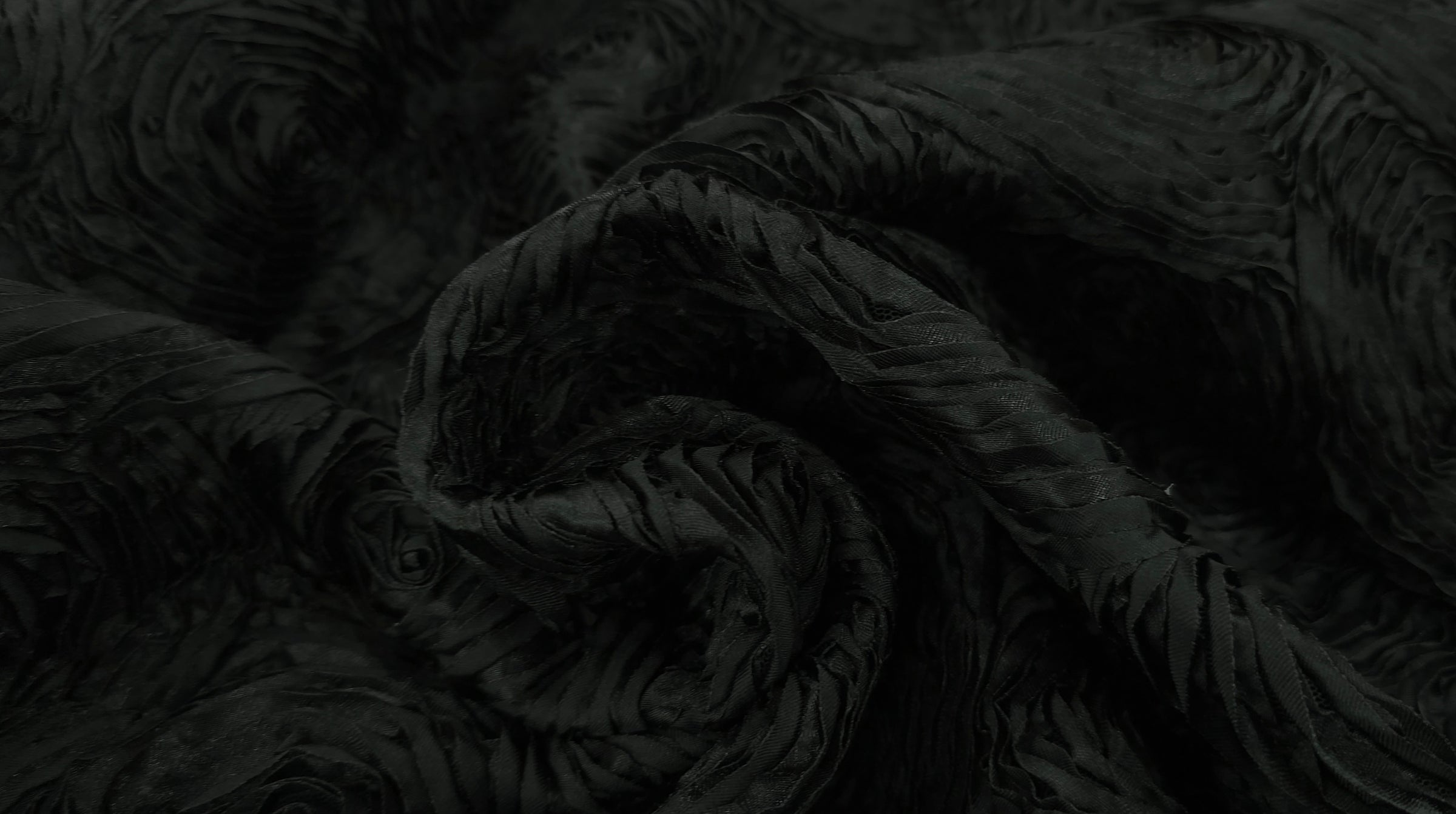Rosettes Swirl Black