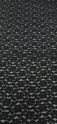 Sequinned Lace Black Magic