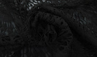Guipure Lace Black Fanfare