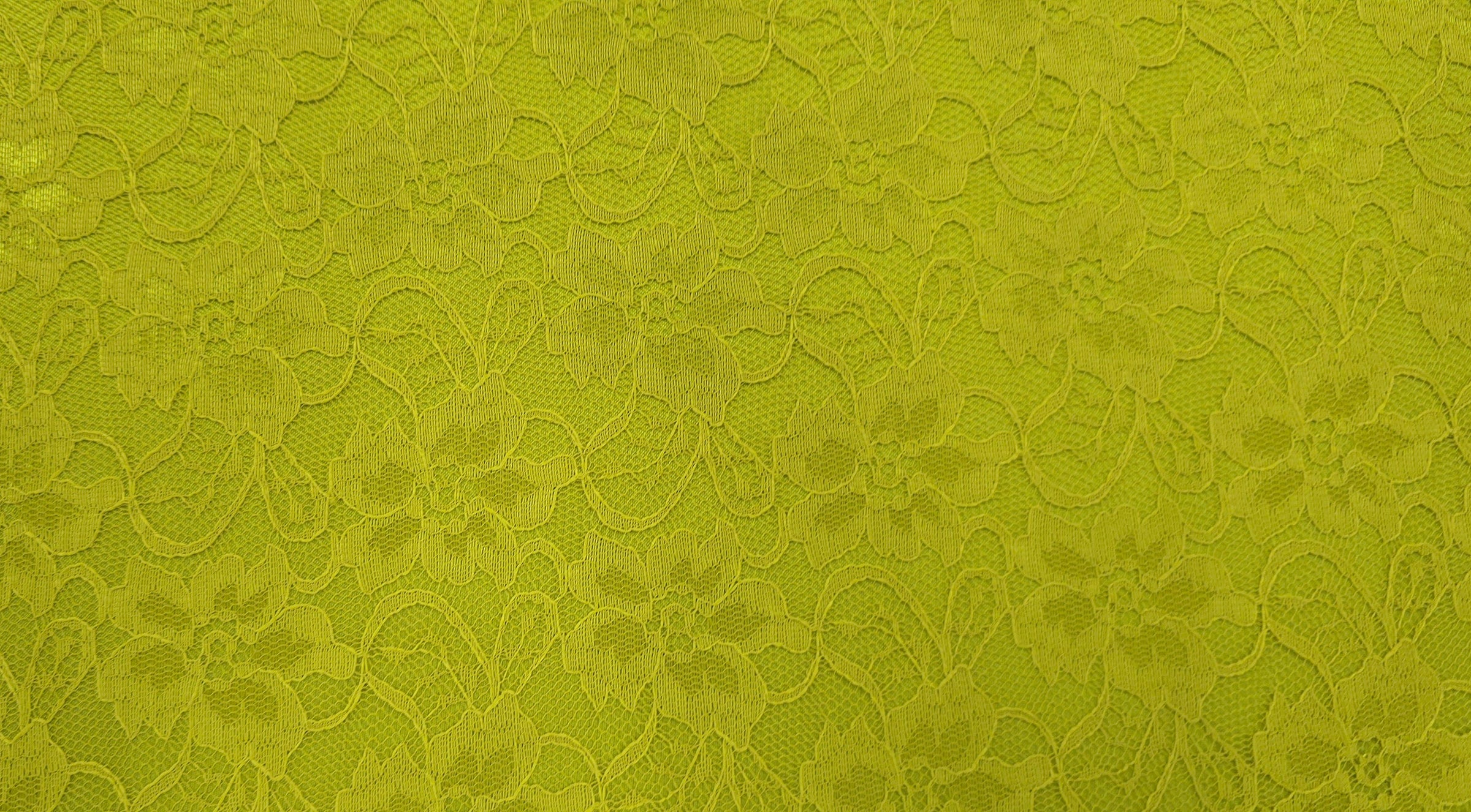Floral Corded Lace Chartreuse