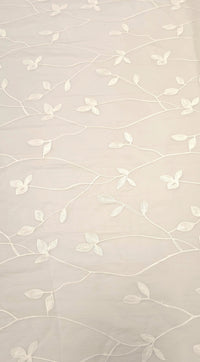 Embroidered Polyester Voile Vine