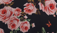 Printed Polyester Rose Bouquet