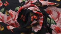 Printed Polyester Rose Bouquet