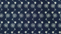 Embroidered Polyester Floral Zigzag