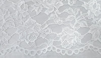 Rose Garden Lace Silk White