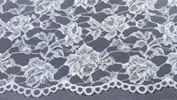 Rose Garden Lace Silk White