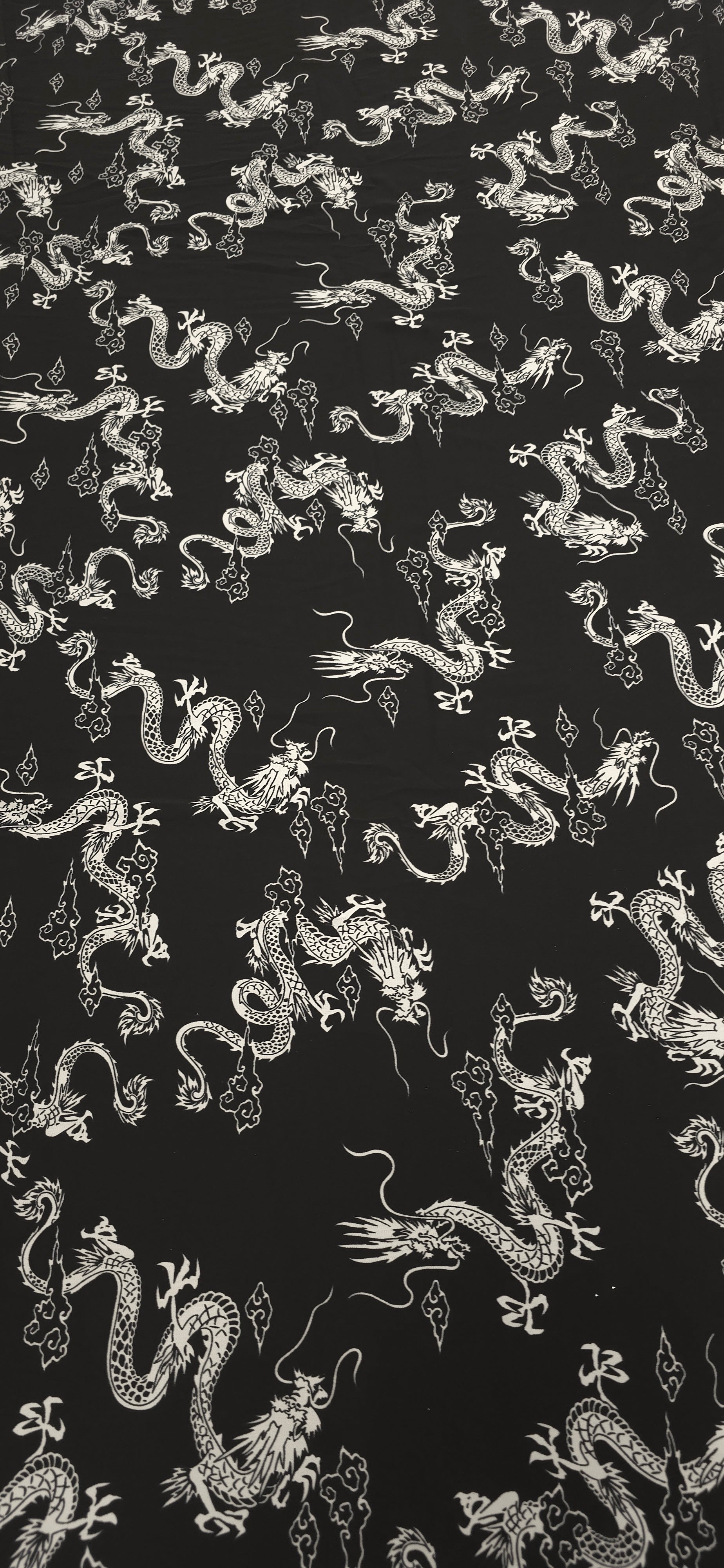 Woven Stretch Polyester Dragons