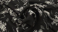 Woven Stretch Polyester Dragons