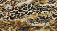 Woven Stretch Polyester Leopard Medley