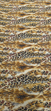 Woven Stretch Polyester Leopard Medley