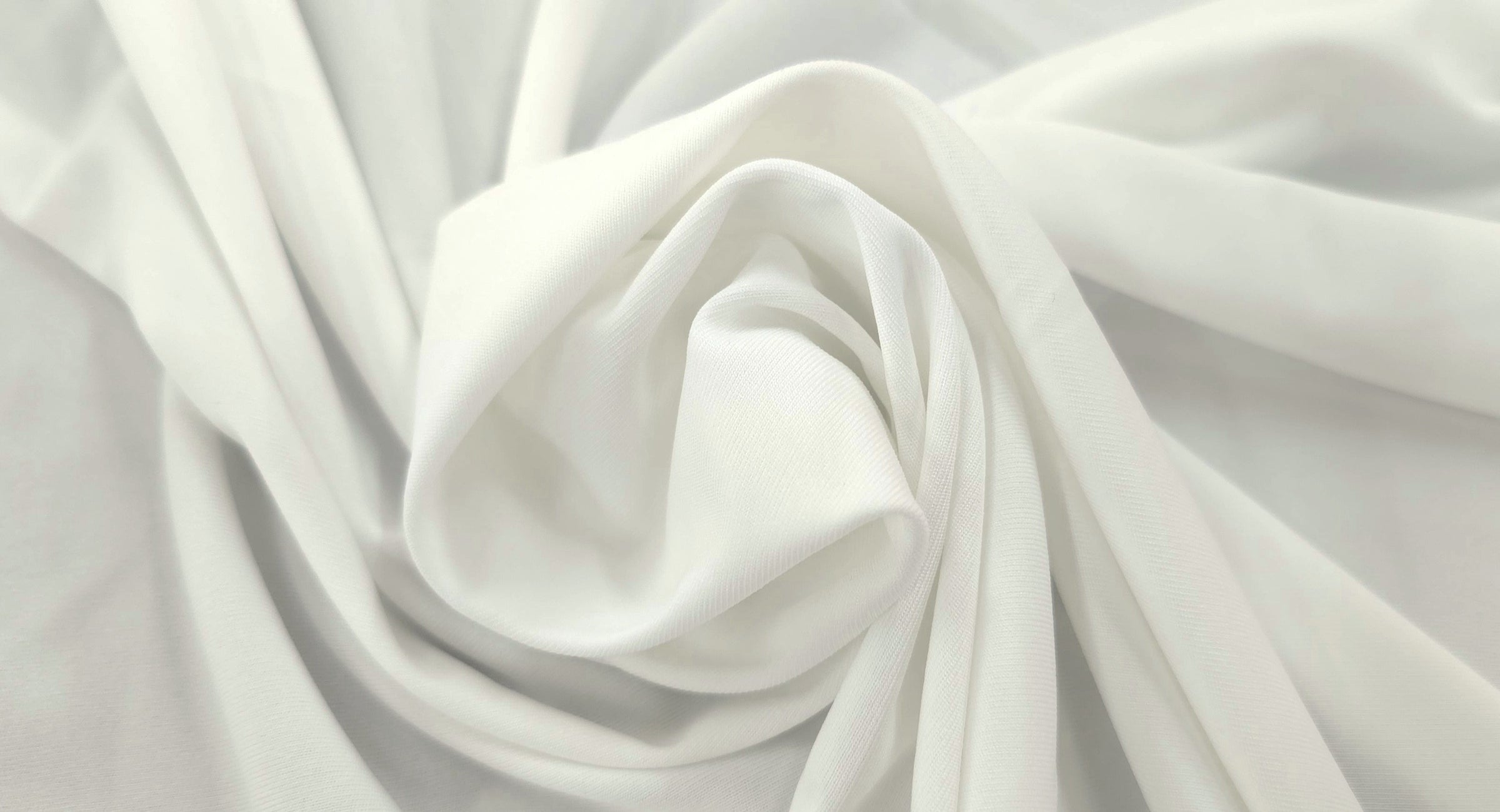 Stretch Lining Silk White