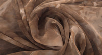 Printed Chiffon Tie Dye Brown