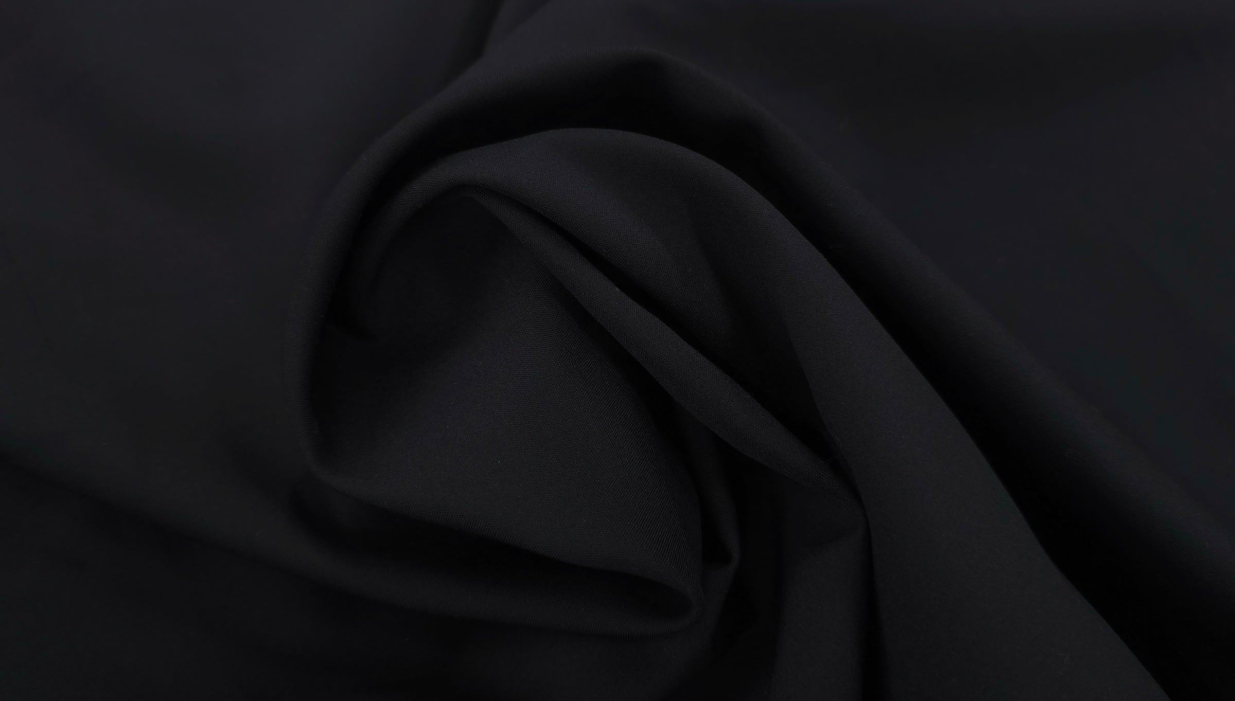 Stretch Poly Cotton Black