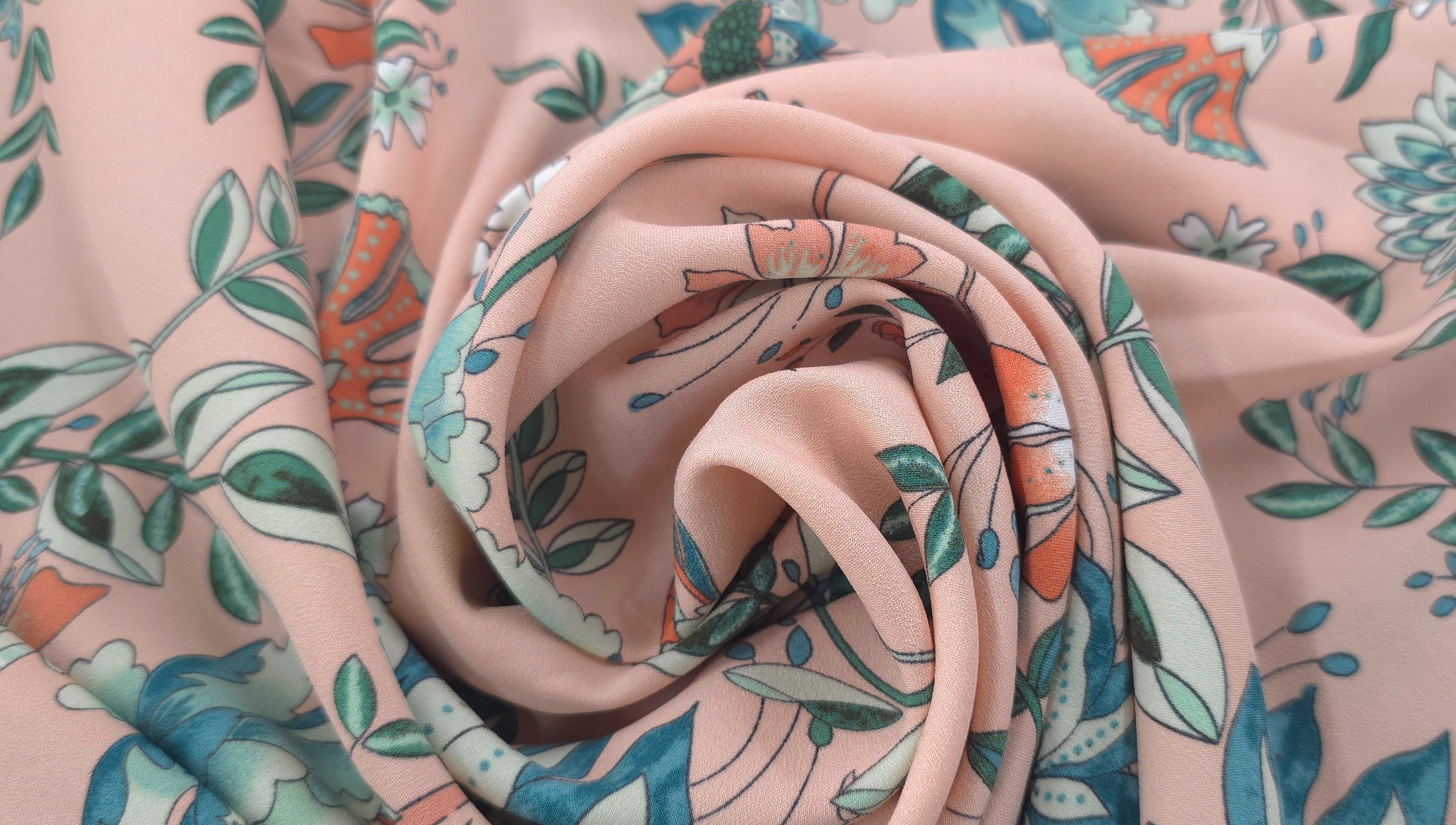Woven Stretch Polyester Pastel Lullaby