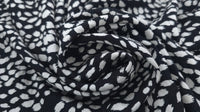 Printed Rayon Monochrome Waves