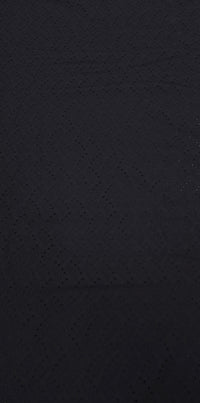 Embroidered Cotton Everlasting Black