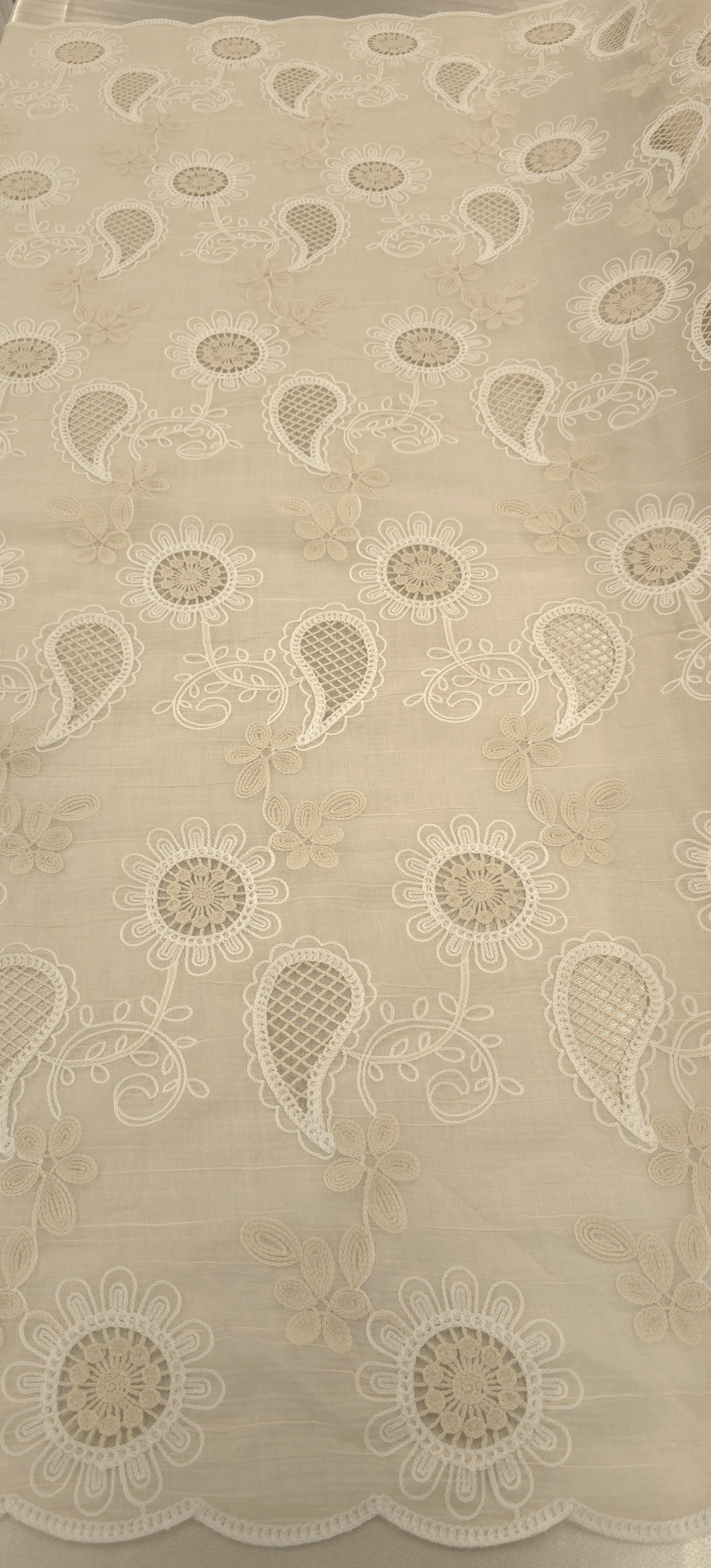 Embroidered Polyester Voile Magical