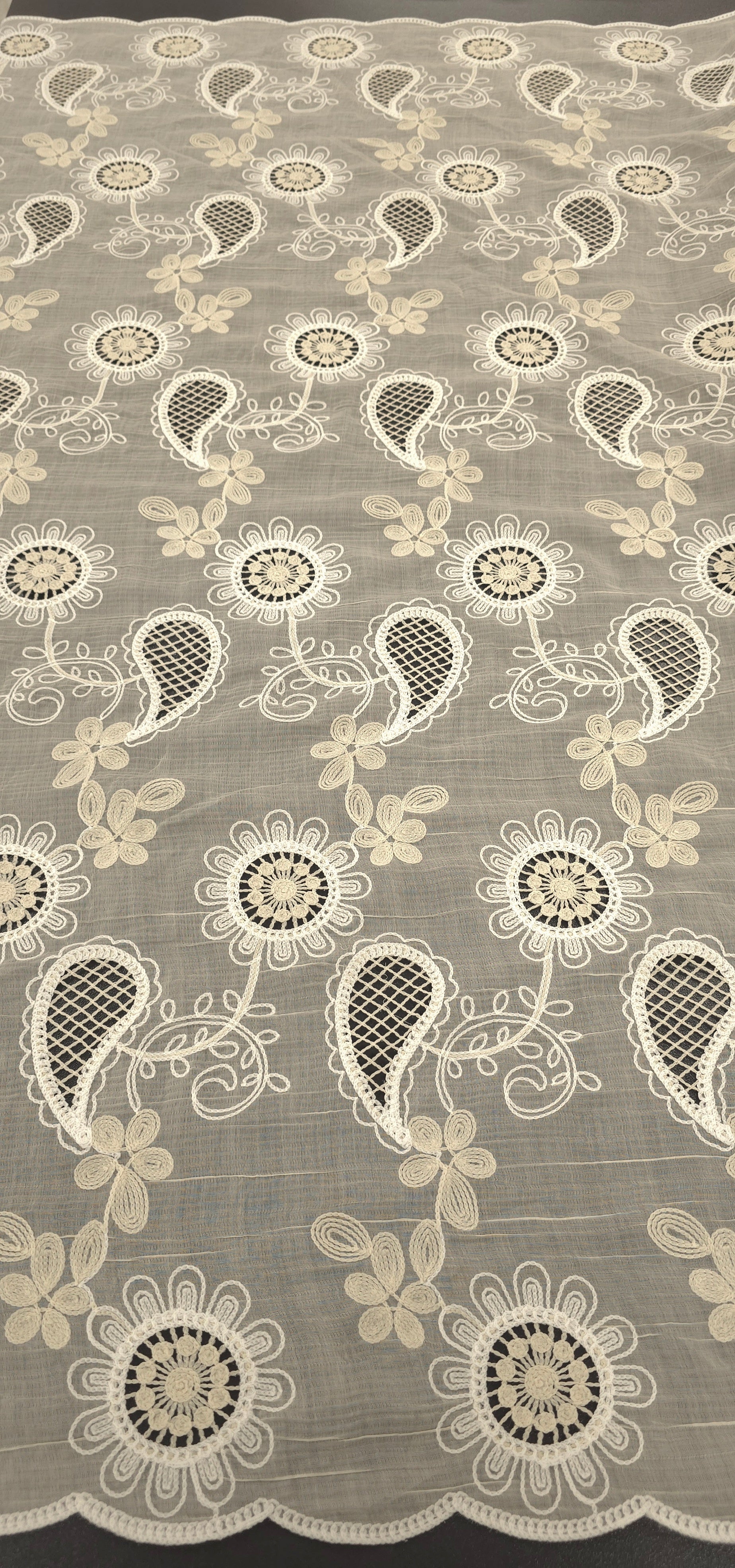 Embroidered Polyester Voile Magical