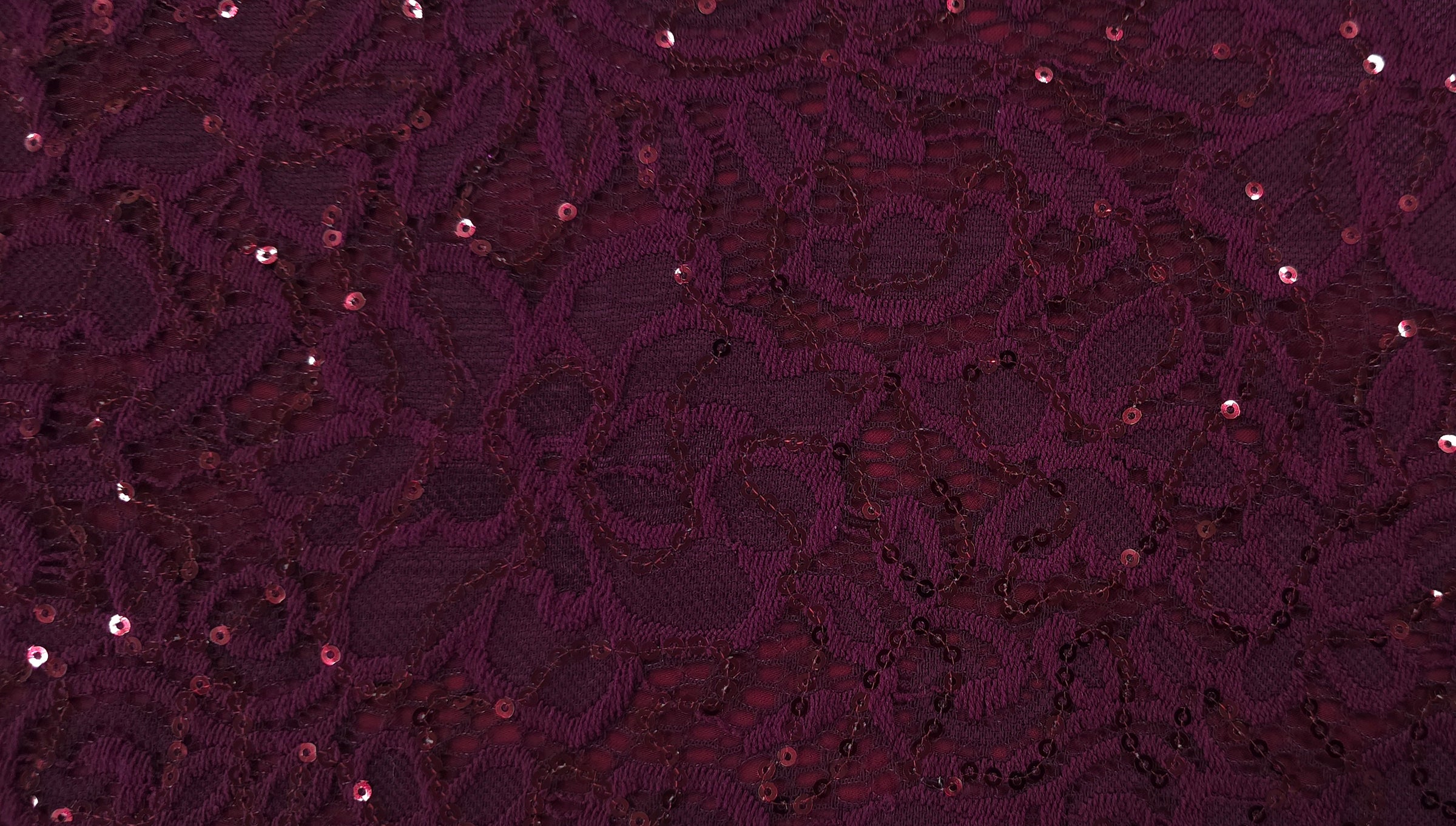 Sequinned Lace Wine Dreamer