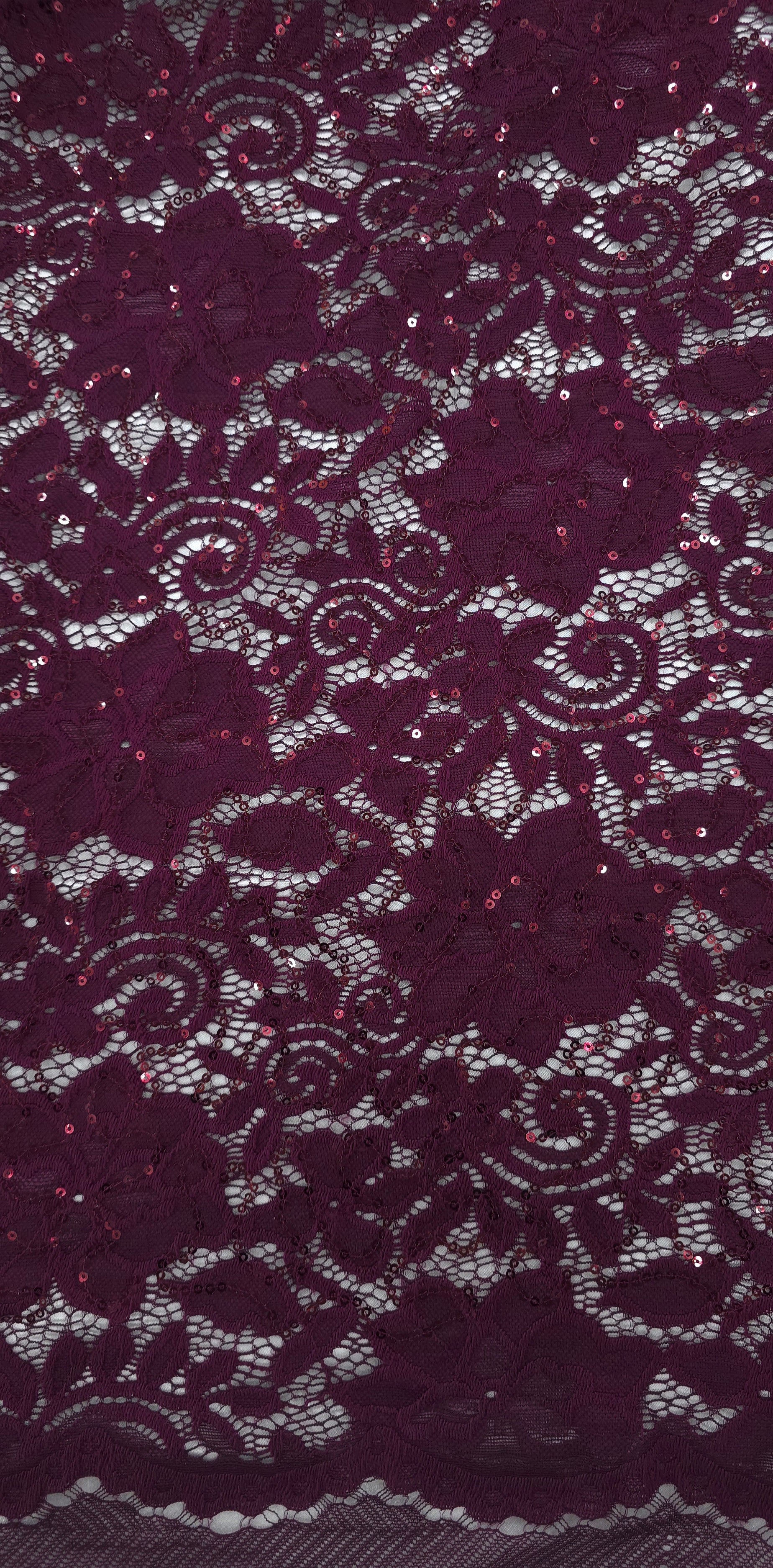Sequinned Lace Wine Dreamer