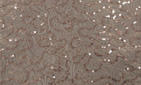 Sequinned Lace Mocha Swirl