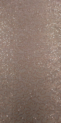 Sequinned Lace Mocha Swirl
