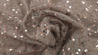 Sequinned Lace Mocha Swirl