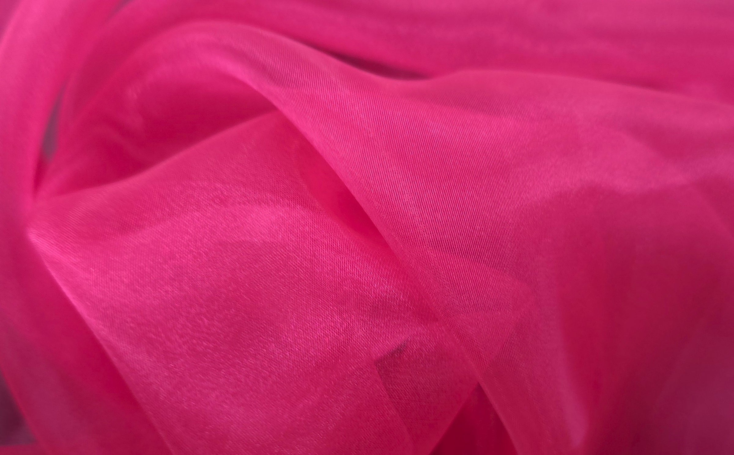 Crystal Organza 145cm Hot Pink