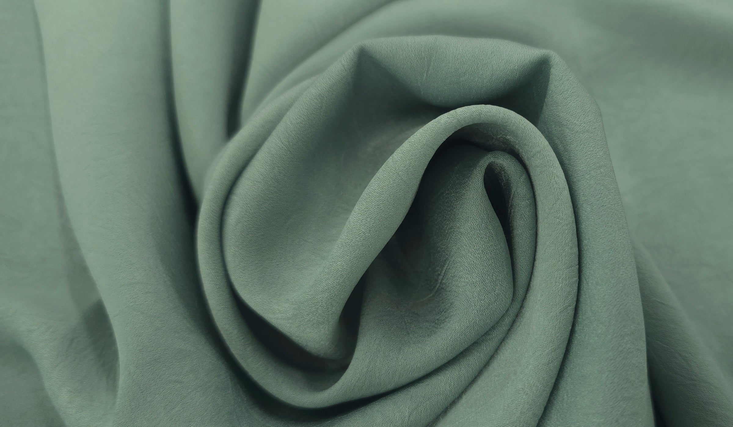 Textured Woven Stretch Polyester Shiny Sage