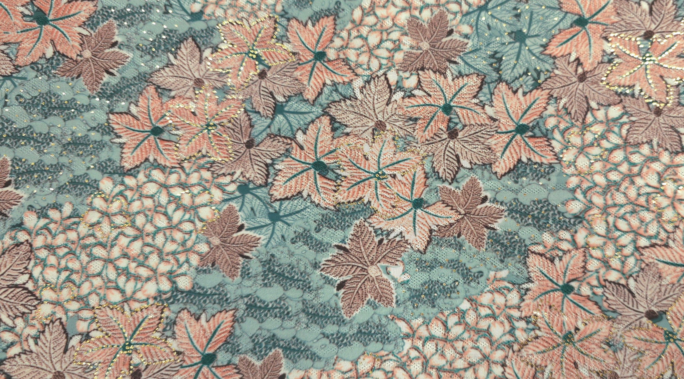 Printed Knit Autumn Foliage