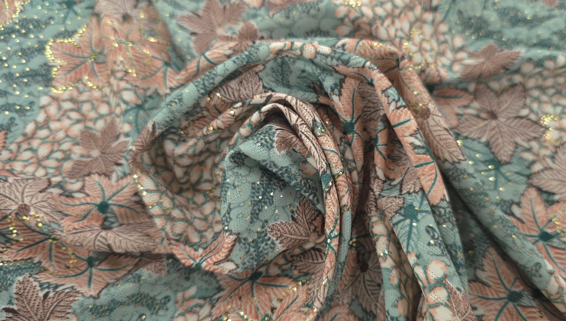 Printed Knit Autumn Foliage