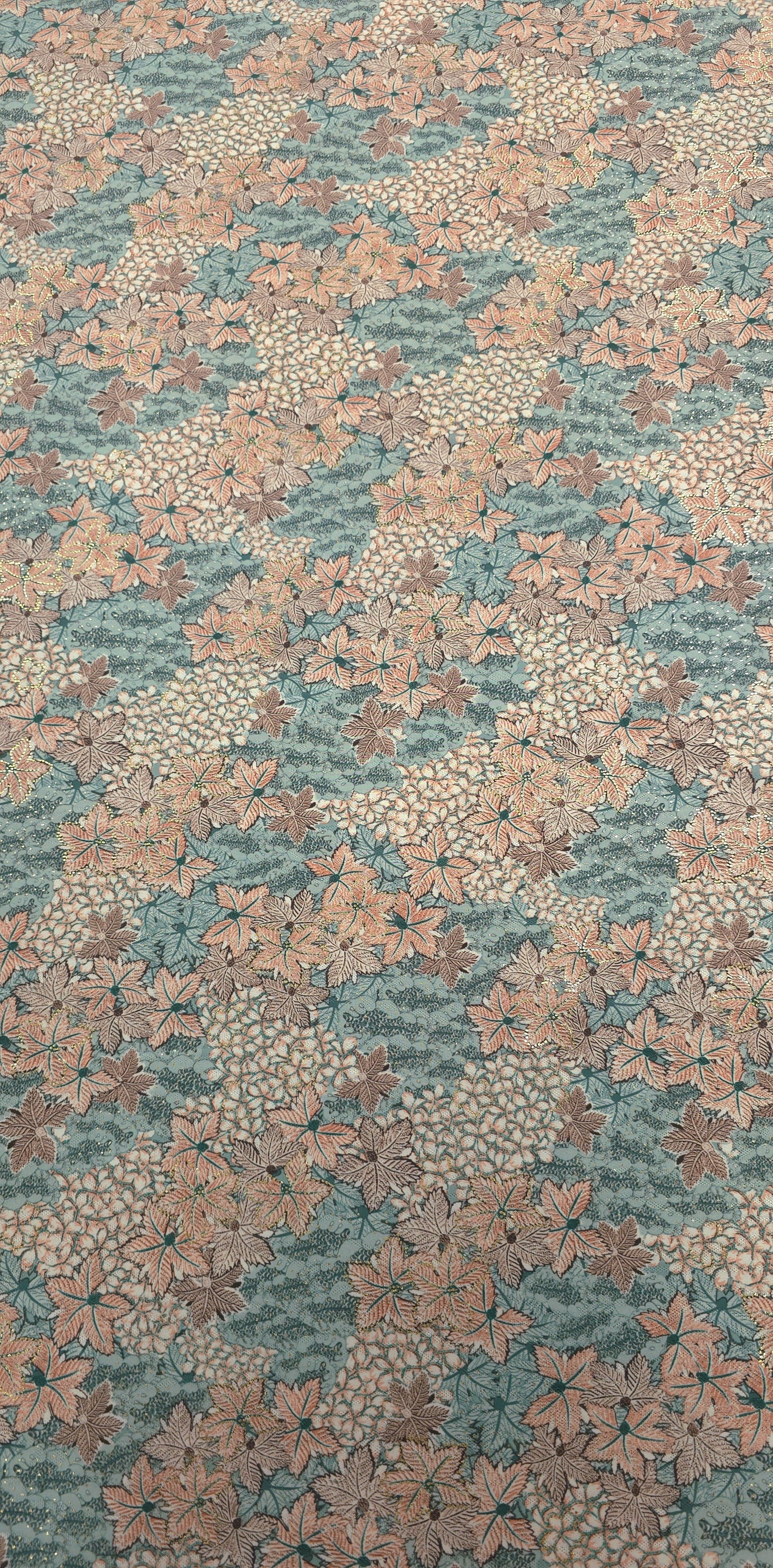Printed Knit Autumn Foliage