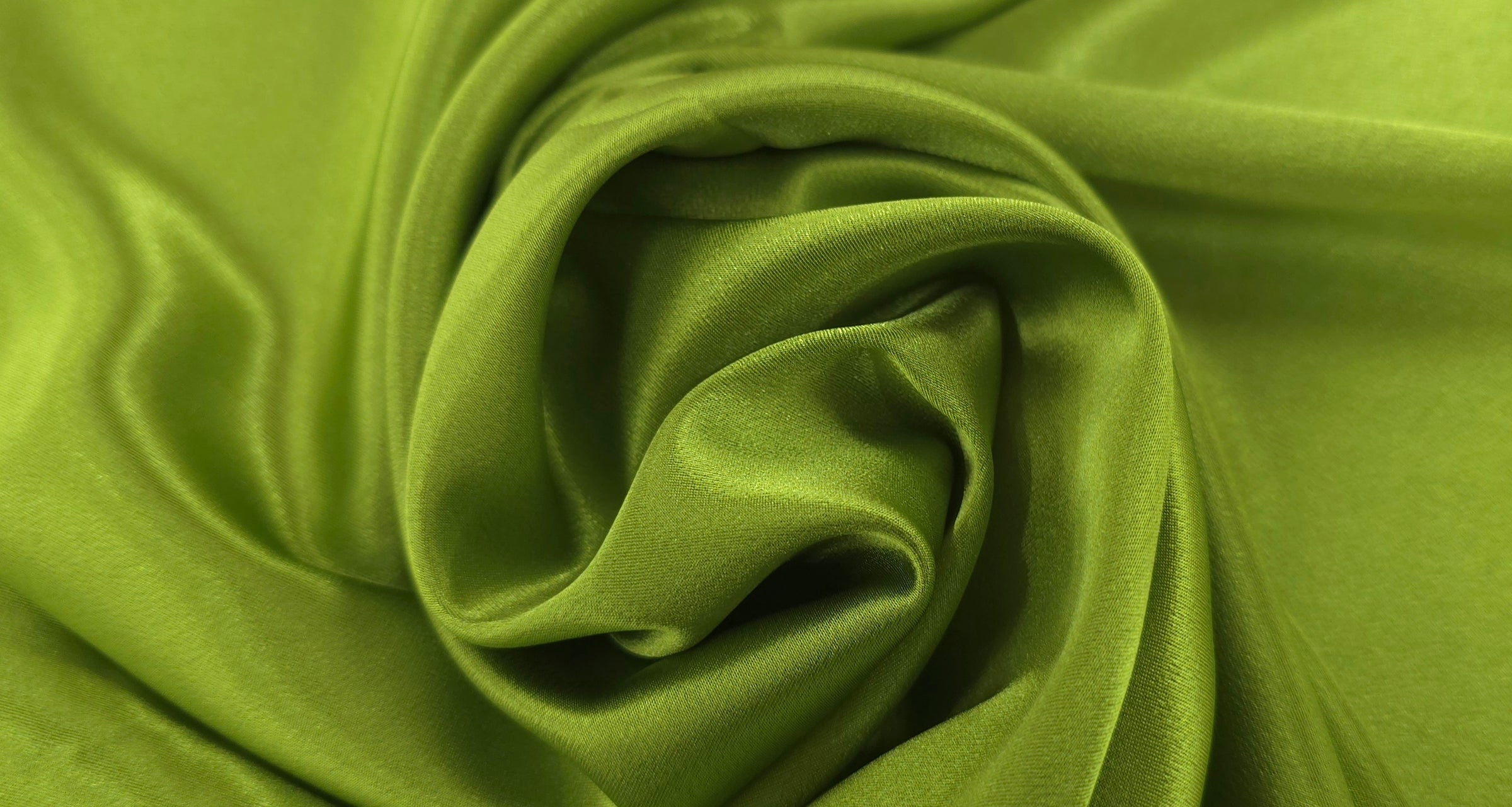 Medium Weight Stretch Satin Pesto