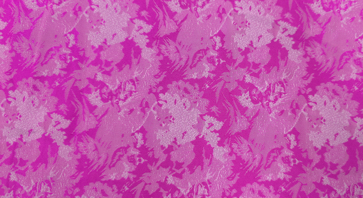 Embossed Polyester Fuschia Melody
