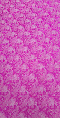 Embossed Polyester Fuschia Melody