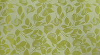 Embossed Polyester Chartreuse Leaf