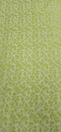Embossed Polyester Chartreuse Leaf