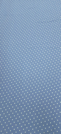 Printed Rayon Blend Blue Polka