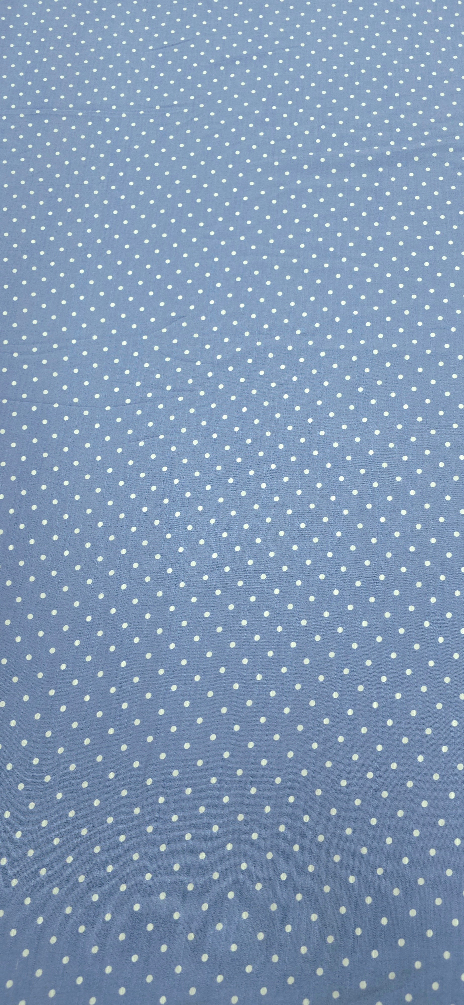 Printed Rayon Blend Blue Polka