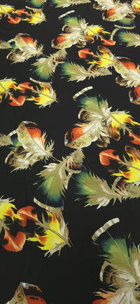 Printed Polyester Feather Fiesta