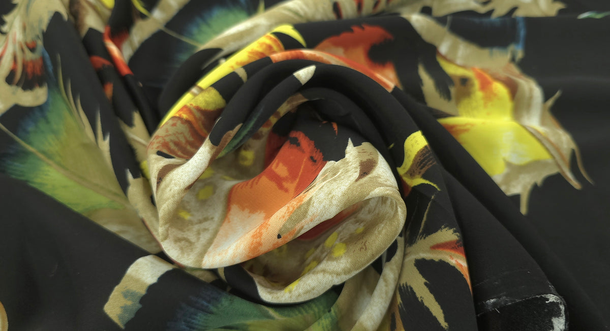 Printed Polyester Feather Fiesta