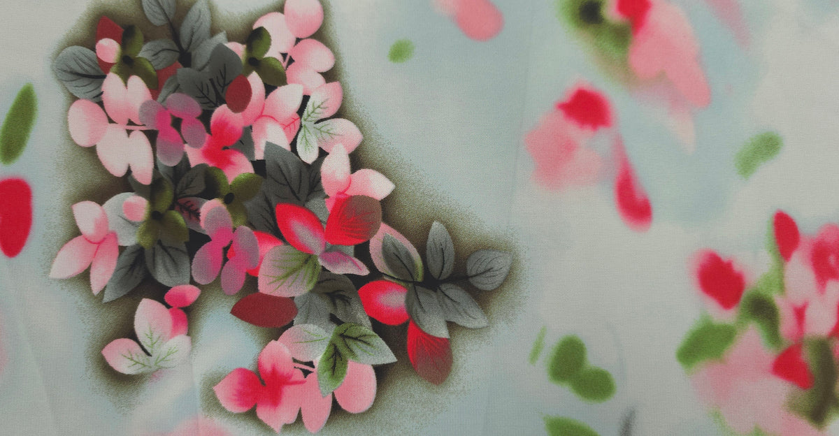 Printed Polyester Dainty Bouquet