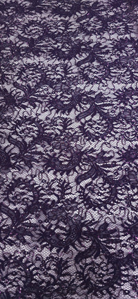 Sequinned Lace Plum Memories