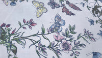 Printed Cotton Butterfly Garden