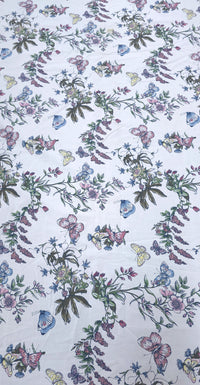 Printed Cotton Butterfly Garden