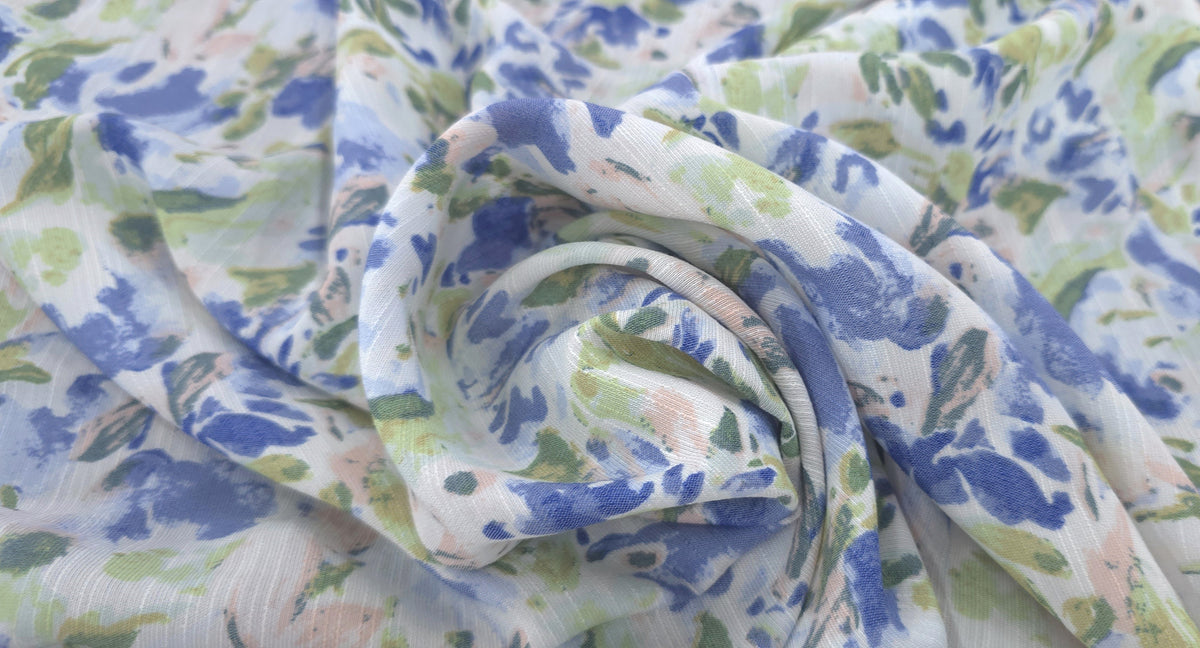 Printed Rayon Blend Watercolour