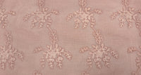 Embroidered Organdy Pink Garden
