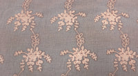 Embroidered Organdy Pink Garden